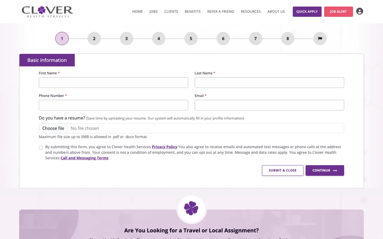 An application that fills itself in
